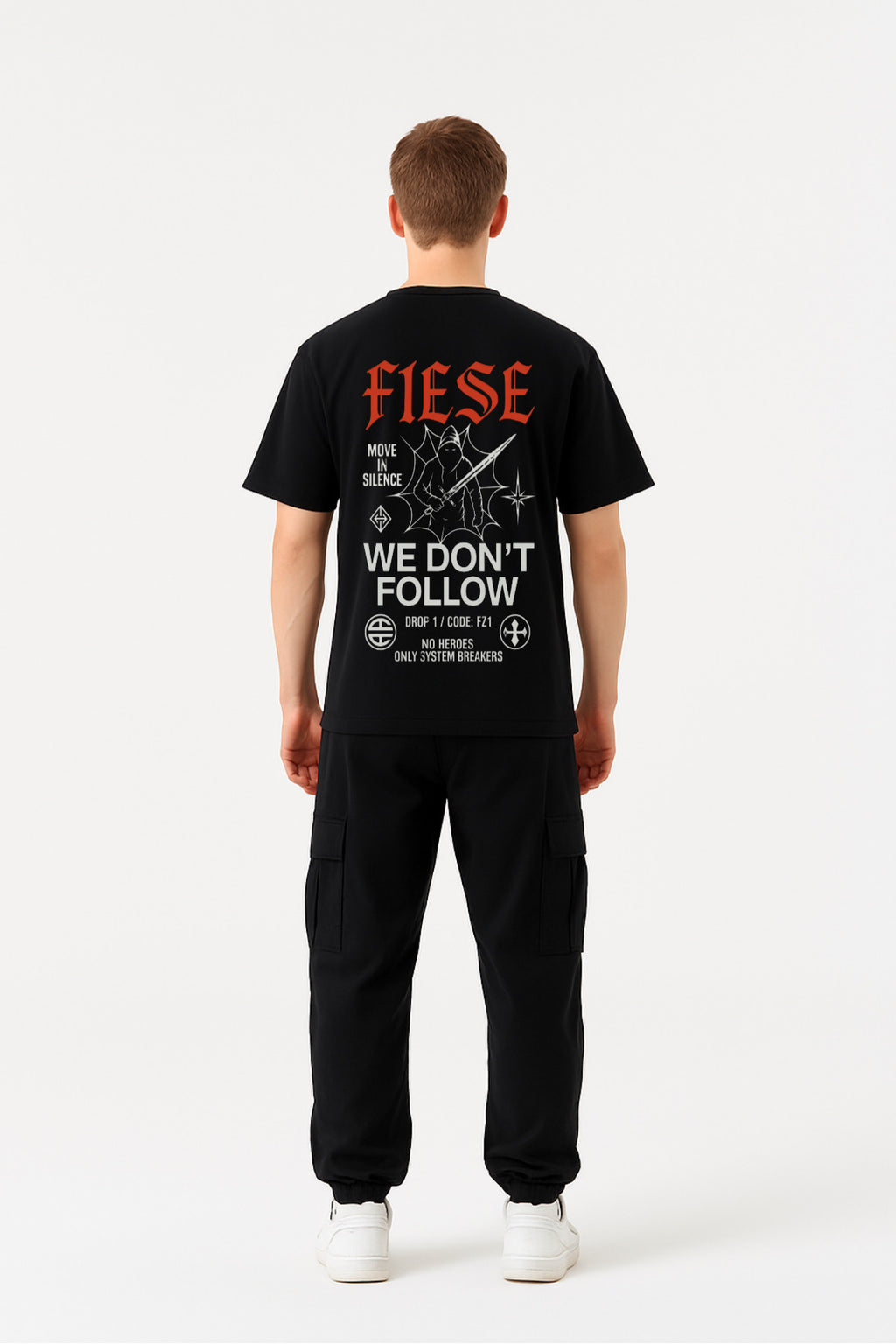 WE DON'T FOLLOW BLACK TEE