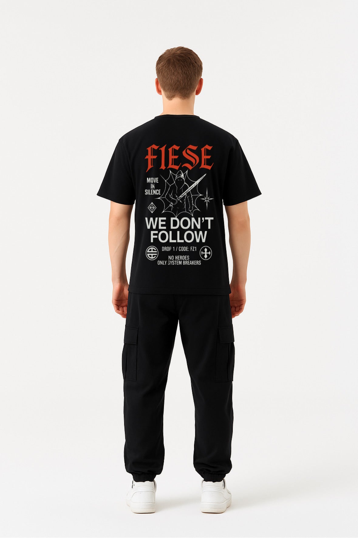WE DON'T FOLLOW BLACK TEE