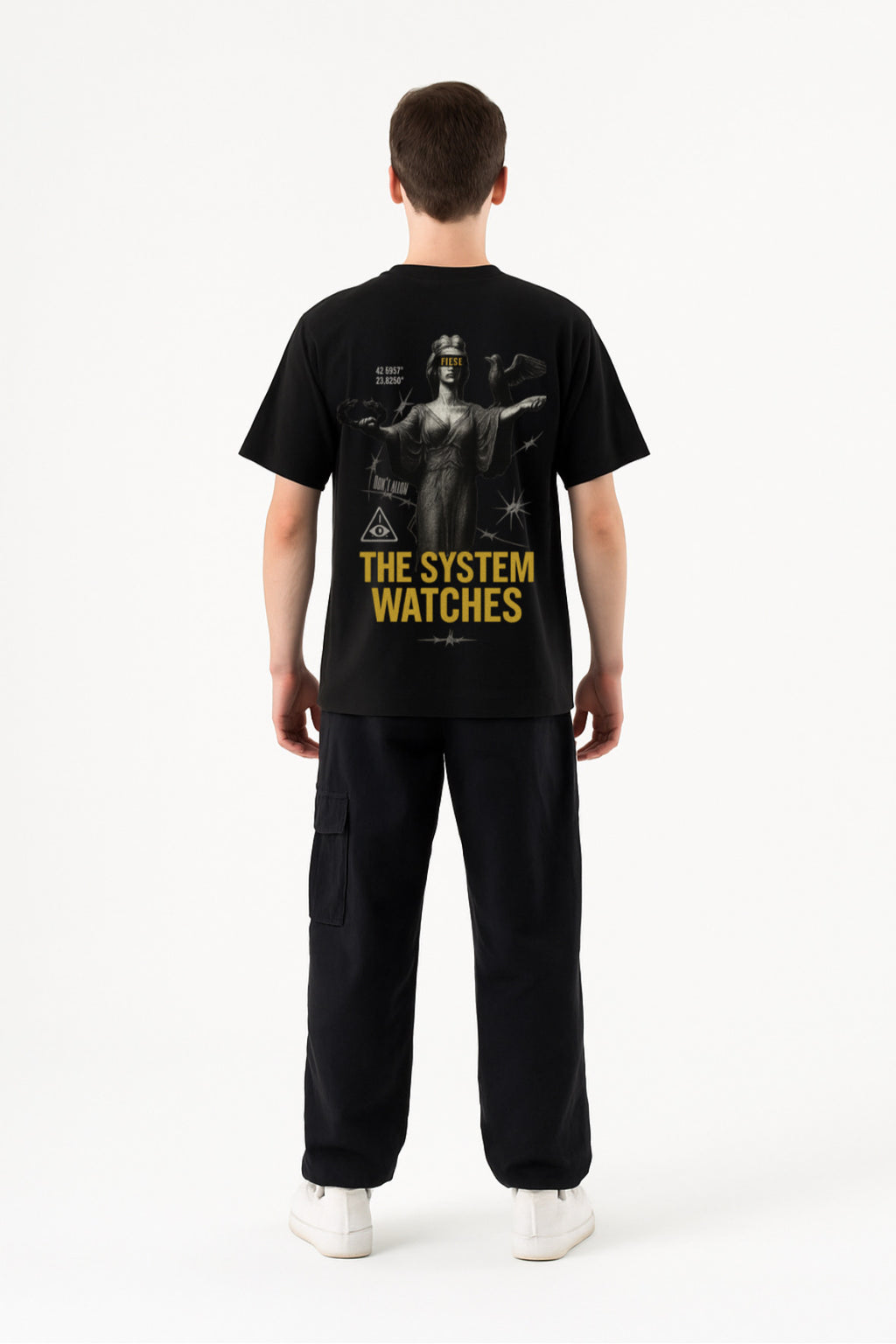 SYSTEM WATCHES BLACK TEE