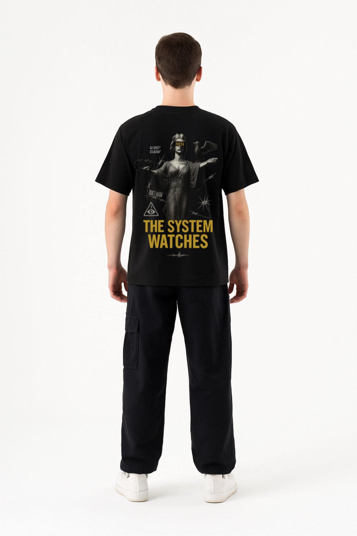 SYSTEM WATCHES BLACK TEE