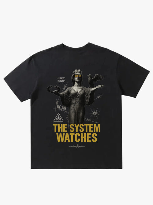 SYSTEM WATCHES BLACK TEE